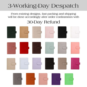 Hongbo superventas 23-Color A7 Epi 6-Gold-Ring Budget Binder Wallet como embragues portátiles para mujeres con Fly Leaf disponible - Product Image 2