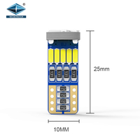 Led T10 4014 Chip Qualität Warm weiß blau gelb 6000k Automobilinnenraum-Daylights T10 Led