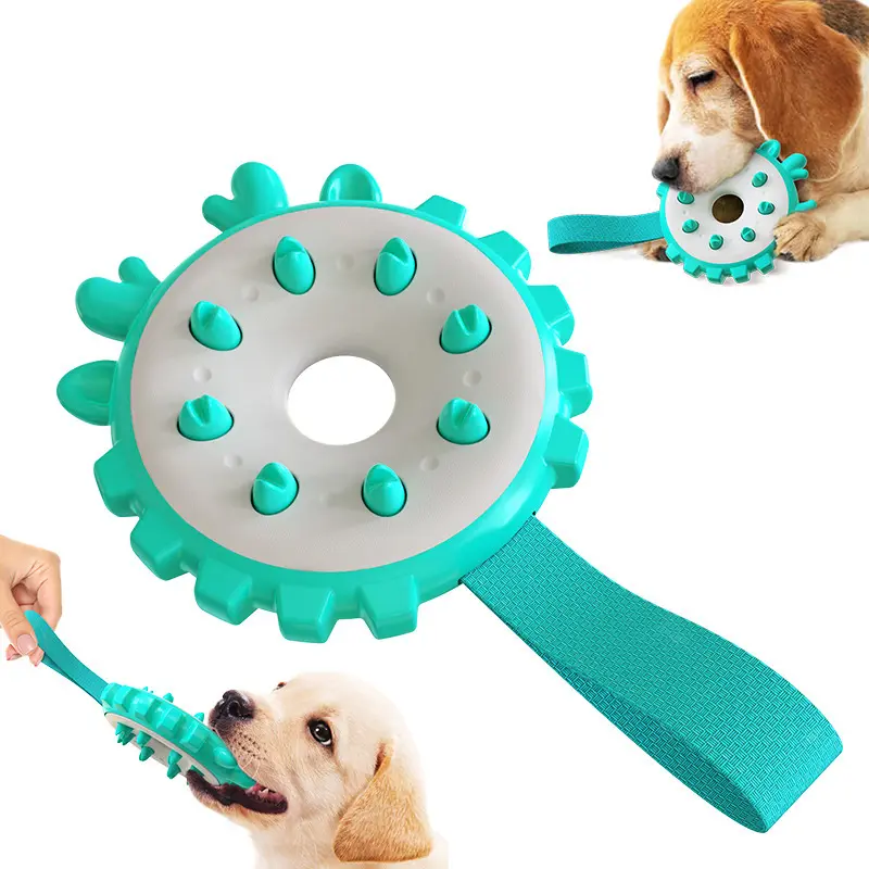 Mainan kunyah anjing hampir tidak bisa dihancurkan untuk mainan kunyah anak anjing karet alami sangat kuat