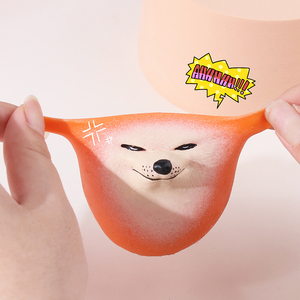 Creative Taba Dog <b>Egg</b> Shape Squeeze <b>Toy</b> Realistic TPR Figurine for Dog Lovers Home Office Decor and Fun Christmas Gift - Product Image 3