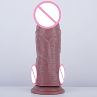 Vente en gros de dildos en silicone réalistes de grande taille, jouet pour adultes pour femmes, livraison directe d'usine