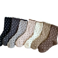 Chaussettes épaisses pour femmes pour garder les pieds au chaud en automne et en hiver, avec une touche de polaire, chaussettes d'intérieur mignonnes pour femmes