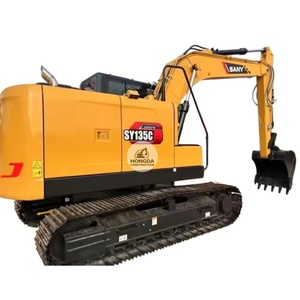 SANY High Performance 135C SY125C SY135 Excavator 13-14 Ton <b>Second</b> <b>Hand</b> Machine CE Engine Pump Reliable Construction for Report - Product Image 1