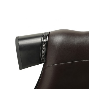 <span class=keywords><strong>Botines</strong></span> <span class=keywords><strong>de</strong></span> tacón grueso negros <span class=keywords><strong>de</strong></span> Moncheer para mujer, <span class=keywords><strong>con</strong></span> punta cuadrada, formales, <span class=keywords><strong>de</strong></span> caña alta, <span class=keywords><strong>con</strong></span> cierre <span class=keywords><strong>de</strong></span> cremallera, para verano, que aumentan la altura - Product Image 6