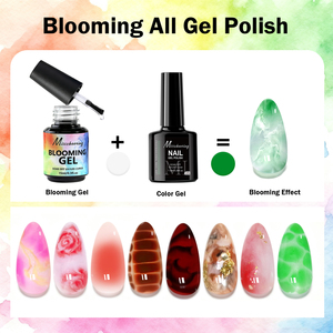 Esmalte de Uñas en Gel Transparente Profesional de 8ml y 15ml, Efecto Degradado de Acuarela y Mármol, Secado con Lámpara UV/LED - Product Image 6