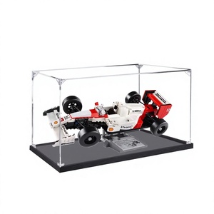 Vitrina Acrílica para <span class=keywords><strong>McLaren</strong></span> MP4-10330, Caja Transparente a Prueba de Polvo con Diseño de Dibujos Animados para Bloques de Construcción y Figuras - Product Image 1