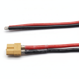 สายเชื่อมต่อหุ้มฉนวน PTFE แบบ 2 ขา JFS XT30 XT60 XT90 ความยาว 300 มม. ชุดสายไฟแบบกำหนดเอง OEM/ODM สำหรับระบบจ่ายไฟโดรน - Product Image 1