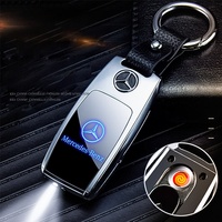 Briquet électrique USB multifonction avec écran LED et boussole, design moderne pour un usage quotidien et en cas d'urgence, livré dans un coffret cadeau