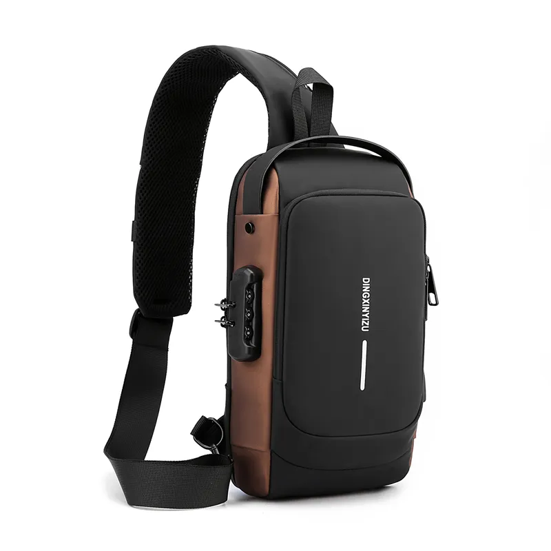 MARKS MAN Brusttasche Modetrend männliche Reise Anti-Diebstahl Sport USB Multifunktion rucksack