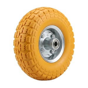 Rueda de Espuma de PU de <span class=keywords><strong>10</strong></span> <span class=keywords><strong>Pulgadas</strong></span> 4.<span class=keywords><strong>10</strong></span>/3.50-4 con Rodamiento de Bolas, Nueva, para Carretilla, Precio Económico - Product Image 2