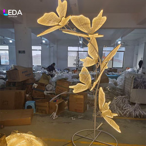 LEDA Wholesale Modern LED <b>Butterfly</b> <b>Light</b> Stand Romantic <b>Butterflies</b> Wings Lamp for Wedding Events Parties Backdrop Aisle - Product Image 5
