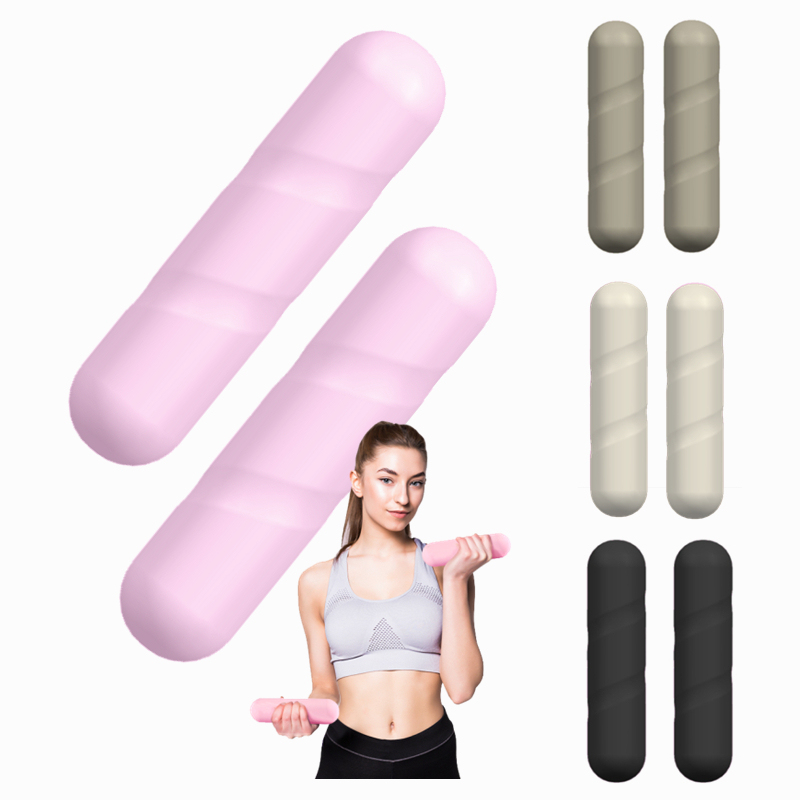 Silicone Pilates Dumbbells – No-Slip Multicolor