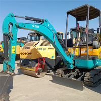 2023 Año 1.8Ton Kubota U17 en buen estado Mini excavadora usada U20 U30 U35 U55 Mini excavadora Side Swing a la venta en Stock