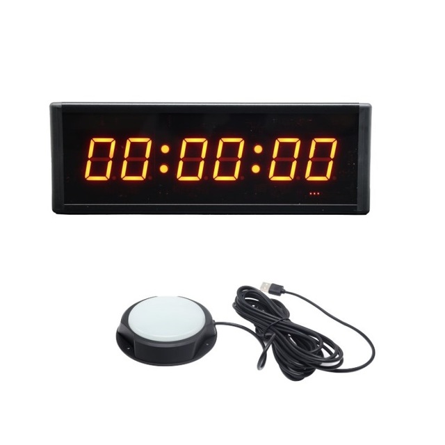 GANXIN New Design LED 1.8inch Display Clock Portable Editable Digital Countdown Timer for Indoor Office Study School Games