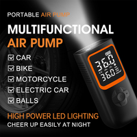 Gonfleur de pneus multifonctionnel de grande taille avec batterie externe, utilisation de lumières d'urgence, compresseur d'air pour voiture avec allume-cigare
