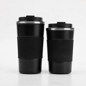 Portable 304 Stainless Steel Smart Coffee <b>Cup</b> with Silicone Cover Insulated Water Bottle for Outdoor Car Use Business Gift <b>Cup</b> - Product Image 1