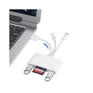 Adaptador USB C a USB de alta velocidad 5 en 1, 6 en 1, nuevo lector de tarjetas de memoria multipuertos para <span class=keywords><strong>iPhone</strong></span>, ordenador, tarjetas SD - Product Image 1