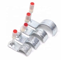 Mini-épingle décorative en acier de 32 mm pour fixation murale, avec tige lisse et tête bombée, pour fixation de tuyaux et clips de gaine décoratifs