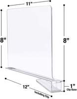 Séparateurs et organisateurs de placards, étagères en plastique, rangements pour armoires de cuisine, séparateurs d'étagères en acrylique transparent