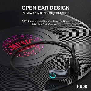 Audífonos Inalámbricos de Alta Calidad F850 OWS, Audífonos Deportivos de Oreja Abierta, Micrófono Incorporado, Audífonos Impermeables para Correr - Product Image 2