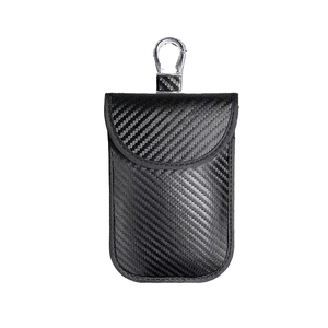 Protector de Llaves Compacto de Fibra de Carbono Faraday, Cartera para Llaves de Coche con Cierre y Bloqueo de Señal, Bolsa Faraday de Bolsillo - Product Image 1