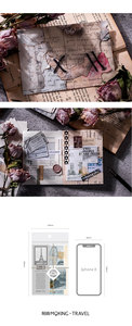 45 Uds diario basura Vintage DIY Material suministros de papel álbum de recortes papel decorativo Retro arte antiguo diario artesanal - Product Image 6