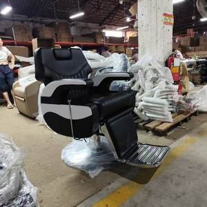 เก้าอี้ตัดผมบาร์เบอร์คุณภาพสูง ปรับระดับความสูงได้ นั่งสบาย ปรับเอนได้ หมุนได้ 360 องศา พร้อมระบบไฮดรอลิก สำหรับใช้งานกลางแจ้ง - Product Image 2