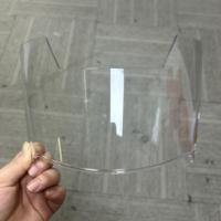 Visière de football transparente pour casque - Visière de football professionnelle - Protection du visage et des yeux - Convient aux casques pour jeunes et adultes