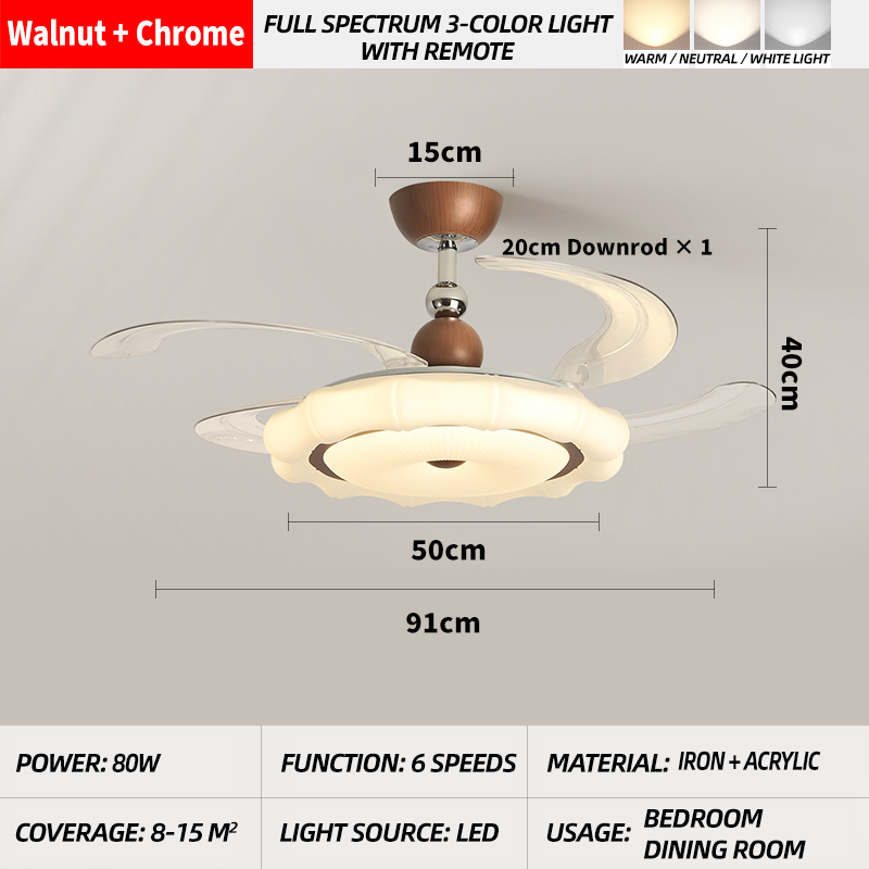 Walnut - Ceiling Fan