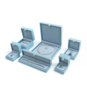 Zebo Custom Luxury PU <b>Leather</b> Jewelry Box Set Hot Stamping Logo Premium Packaging for Ring Pendant <b>Bracelet</b> Necklace Wholesale - Product Image 3