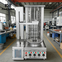 Machine à découper la viande en acier inoxydable pour barbecue, grilles du Moyen-Orient, rôtissoire à poulet, robot de découpe automatique pour shawarma et kebab
