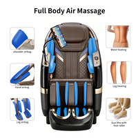 Fauteuils de massage de luxe SL Track pour la maison et le bureau, avec moxibustion, corps entier, zéro gravité, électriques, AI, airbag, pétrissage, cuir chauffant