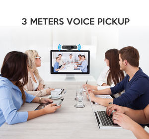 Webcam USB 1080P avec Windows Hello et cache de confidentialité, 90 °   Grand angle, microphone intégré, Plug & Play pour <span class=keywords><strong>PC</strong></span>/ordinateur portable - Product Image 5