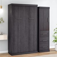 Meubles de chambre à coucher lit escamotable mural grande taille vertical pliable facile à installer lit mural avec armoire