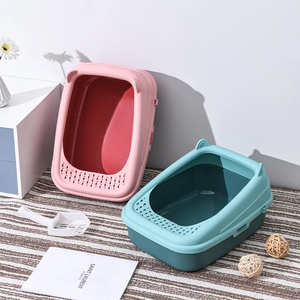 Hot Sale <strong>Square</strong> Litter Box Pet Products Cleaning Plastic <strong>Cat</strong> Toilet Box Trays Anti Splash <strong>Cat</strong> Toilet <strong>Cat</strong> Supplies Pet Supplies - Product Image 5