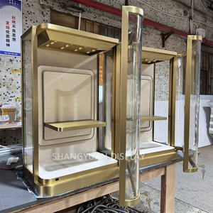 Cao cấp tùy chỉnh kim loại thép không gỉ treo tường Tủ ARC glasset đồ trang sức Hiển thị nội với LED - Product Image 5