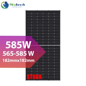 Mstech pelat surya 565w 570w 575 watt 580w 585w tipe N Panel surya fotovoltaik Pakistan atap Panel surya dalam stok