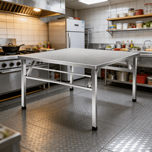 Mesa Dobrável de Aço Inoxidável Leve e Portátil, para Piquenique ao Ar Livre, Churrasco, Antiferrugem, Móveis para Pátio e Jardim - Product Image 4