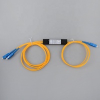ABSMOD1X2 optik FBT Splitter 1:2 düzensiz 1x2 dengesiz çoğaltıcı 50/60/40/70/30/20/80/90/10 FTTH kutusu tipi SC UPC UPC ABS Fiber