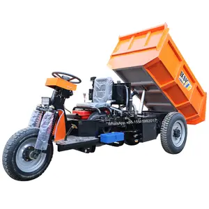 LK270D 2000kg tracteur minier diesel tricycle, chargeur hydraulique diesel dumper pour le Pérou, le Chili et l'Équateur