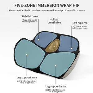 เบาะรองนั่งเมมโมรี่โฟม OEKO <span class=keywords><strong>TEX</strong></span> พร้อมโลโก้สั่งทำพิเศษ ช่วยลดแรงกดทับ นั่งสบาย พร้อมหมอนรองหลัง สำหรับนั่งนาน - Product Image 4