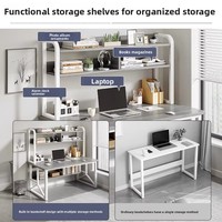 Vente à chaud bureau d'ordinateur en bois simple et moderne petite étagère et bureau pour étude ou chambre à coucher