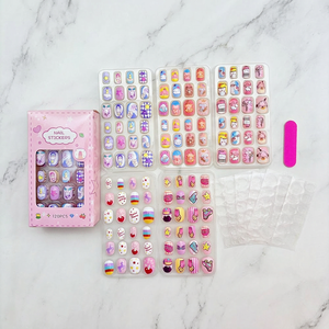Uñas Postizas <span class=keywords><strong>para</strong></span> Niños, 120 Piezas, Estilo Océano, Seguras y No Tóxicas, con Pegatinas de Gelatina, Tamaños Surtidos - Product Image 2