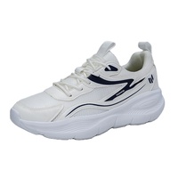Chaussures de course en gros ODM OEM, baskets décontractées légères à semelle épaisse, respirantes en maille pour la marche quotidienne des hommes