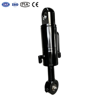 Vérin hydraulique personnalisé avec tube d'amortissement externe, cylindre haute pression noir pour machines de levage