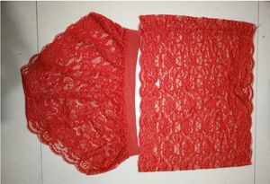 Grosir ukuran besar pakaian dalam putih berongga keluar bordir renda tembus pandang Lingerie seksi wanita - Product Image 6