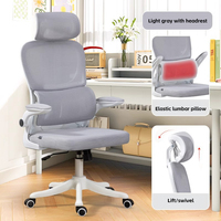 Chaise pivotante ergonomique approuvée BIFMA, chaise de bureau confortable, siège avec soutien lombaire pour la maison et les longues sessions assises