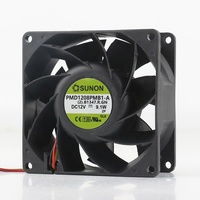 Kipas Pendingin Sunon 5V 24V 48V DC 12V 9.1W AC EC 8038 80X80X38MM 8CM untuk Chassis Server, Kapasitas Udara Tinggi, Tiga-kabel PMD1208PMB1-A