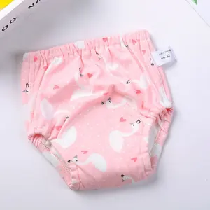 批发防水婴儿棉可洗可重复使用布裤尿布尿布幼儿训练裤