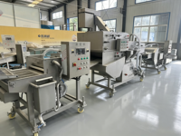 Ligne de production de nuggets de poulet de style KFC McDonald, ligne de formage automatique, d'enrobage, de friture, de congélation IQF et d'emballage